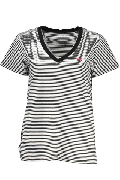 Levi's Women's Perfect Cotton V-neck Short-sleeve T-shirt In Black
