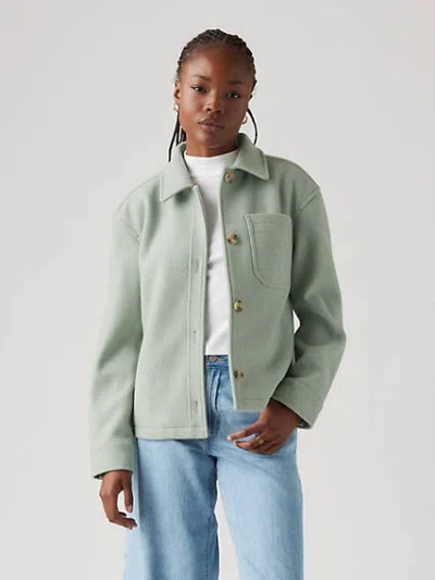 Levi's Soft Chore Jacket In Sea Grass