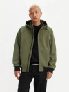 Levi's Soft Shell Hoodie Bomber Jacket In Thyme