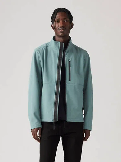 Levi's Soft Shell Stand Collar Jacket In Trooper