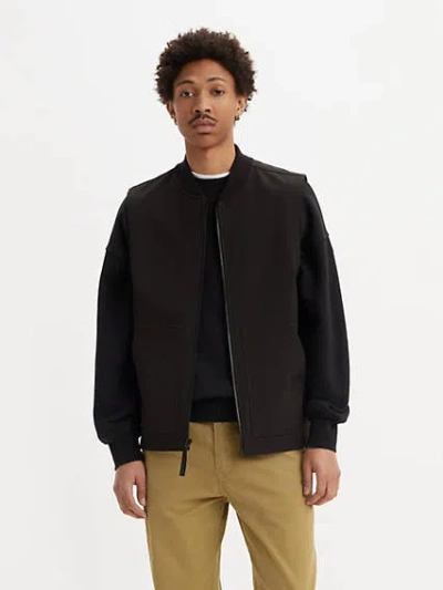 Levi's Softshell Bomber Jacket Vest In Black