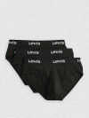 Levi's Solid Basic Boxer Briefs In Black