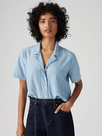 Levi's Sonny Camp Shirt In Brass Organ