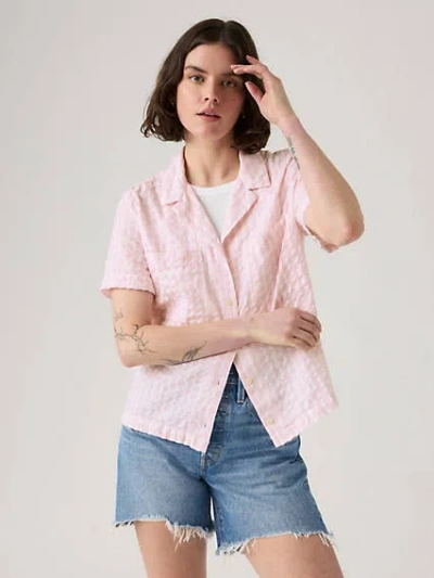 Levi's Sonny Camp Shirt In Christie Plaid Light