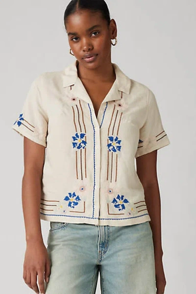 Levi's Sonny Camp Shirt In White