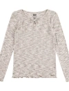 Levi's Space Dye Knit Top Big Girls 7-16 L In Creme Brulee