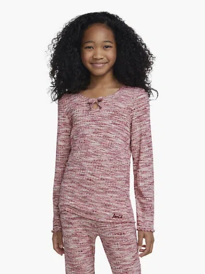 Levi's Kids' Space Dye Knit Top Big Girls 7-16 S In Pink Icing