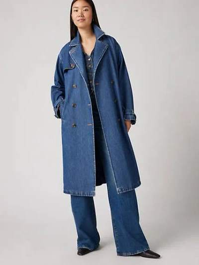 Levi's Spade Relaxed Fit Belted Denim Trench Coat In Let's Get Lost Again