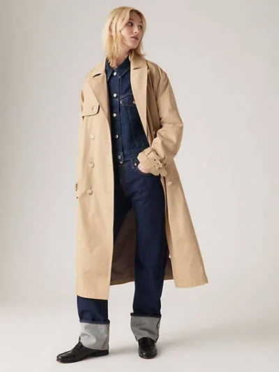 Levi's Spade Trench Coat In Travertine