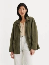 Levi's Stand Up Collar Military Jacket In Olive Night