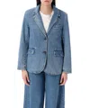 Levi's Blazer En Jean En Coton In Blue
