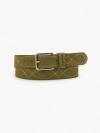 Levi's Stitched Belt In Olive
