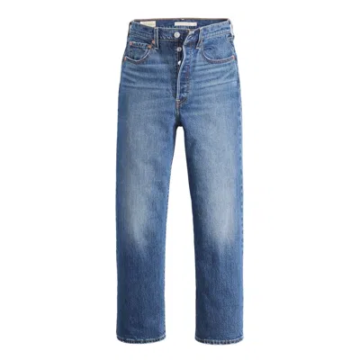 Levi's Straight Nine-quarter Jeans In Blue