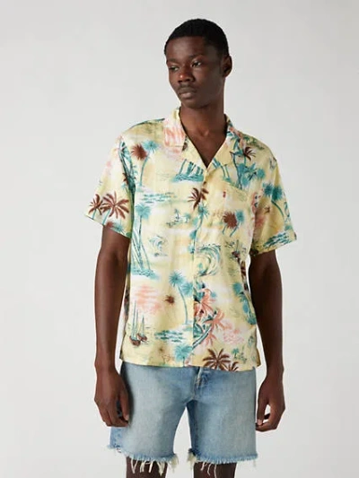 Levi's Sunset Camp Shirt In Tropicale Mood Yellow