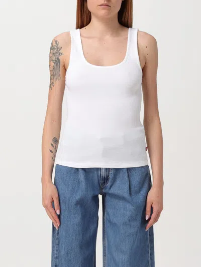 Levi's White T -shirt Straps Women's Lateral Logo
