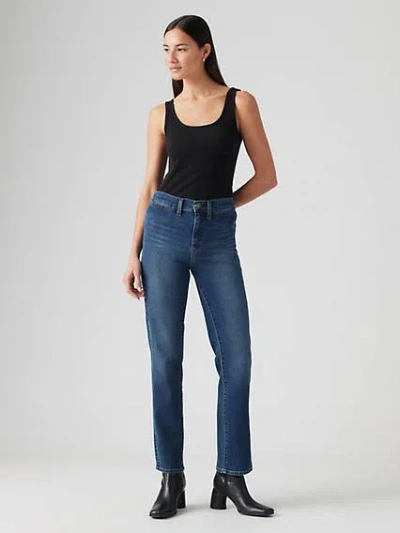 Levi's Tailored 724 High Rise Straight Women's Jeans 31x30 In Dark Woods