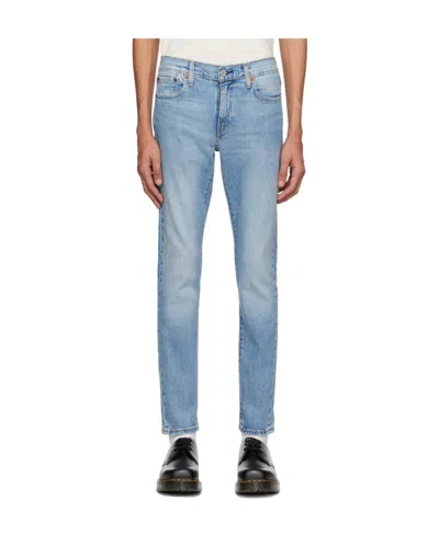 Levi's Tapered Cut Denim Trousers In Blue