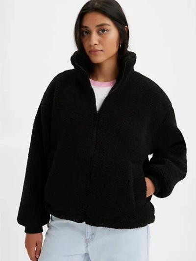 Levi's Teddy Sherpa Jacket In Black