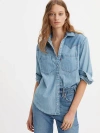 Levi's Teodora Western Snap-up Denim Shirt In Off To The Ranch