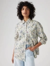 Levi's Teodora Western Shirt Chambray In Ophelia Floral Blue