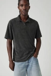 Levi's Terry Pocket Polo In Black