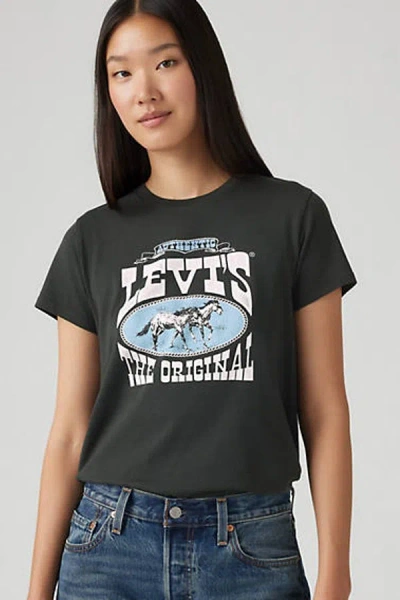 Levi's The Perfect Tee In Black