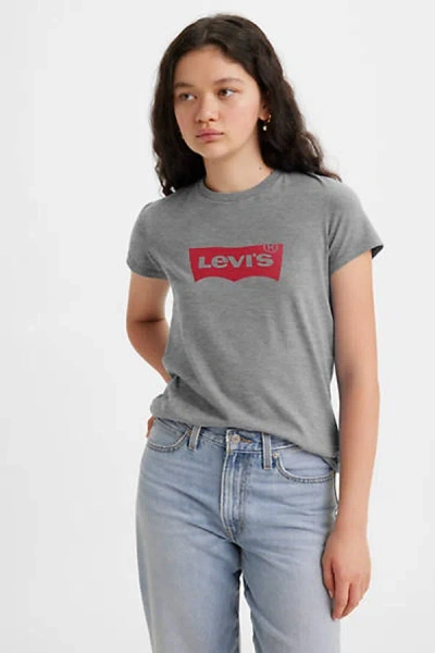 Levi's The Perfect Tee In Gray