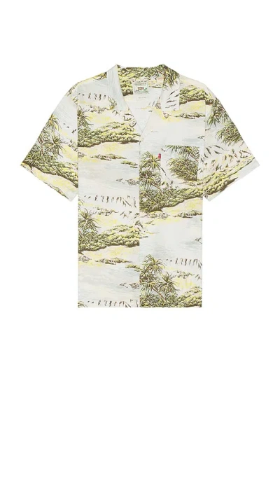 Levi's The Sunset Camp Shirt In Coastal Scenic Egret