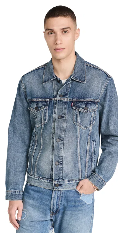 Levi's The Trucker Jacket Skyline Trucker In Blue