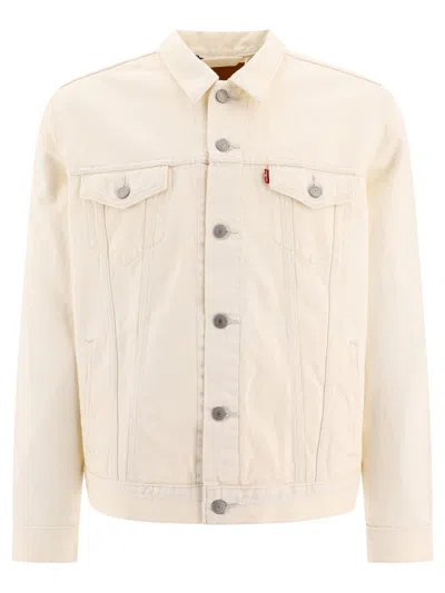 Levi's The Trucker Jackets White In Neutral