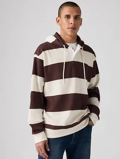 Levi's Thermal Rugby Hoodie Sweatshirt In Varsity Andorra