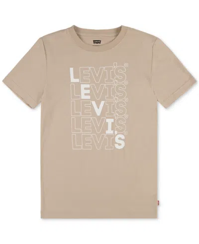Levi's Babies' Toddler Boys Loud Logo Graphic T-shirt In Oxford Tan