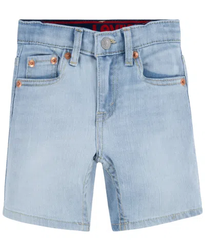 Levi's Babies' Toddler Boys Slim Fit Stretch Denim Performance Shorts In Bauhaus Blue