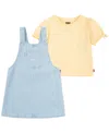 LEVI'S TODDLER PUFF SLEEVE TEE AND SKIRTALLS SET