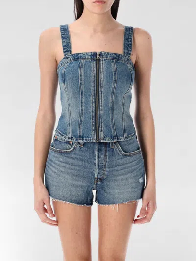 Levi's Top And Body Woman Levis 001w4-0001 Ophelia Floral In Blue