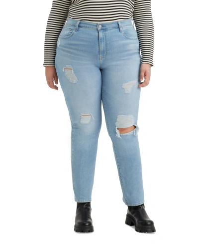 Levi's Trendy Plus Size 724 High-rise Straight-leg Jeans In House Lights