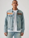 Levi's The Trucker Jacket Scenic Embroidered Denim Relaxed Fit