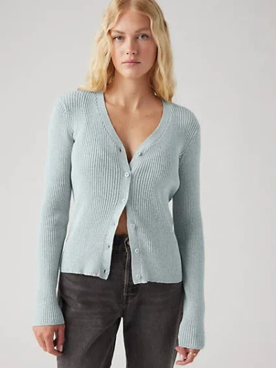 Levi's Tulip Cardigan In Dusty Blue
