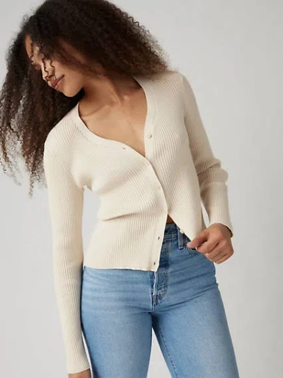 Levi's Tulip Cardigan In Oatmeal Heather