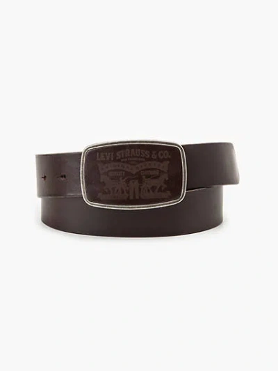 Levi's Two Horse Plaque Belt In Brown