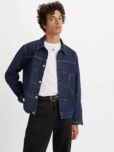 Levi's Type I Trucker Jacket In Roll Up Selvedge Trucker