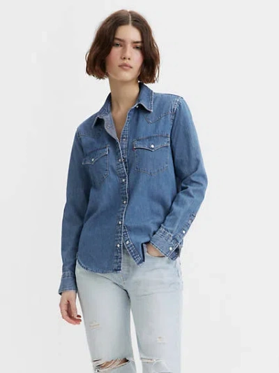 Levi's Ultimate Western Denim Shirt In Mighty Fine