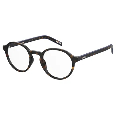 Levi's Unisex' Spectacle Frame  Lv-1023-086  49 Mm Gbby2 In Brown