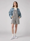 Levi's Utility Shortalls In Milo Plaid Short