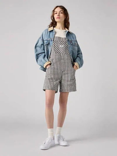 Levi's Utility Shortalls In Milo Plaid Short