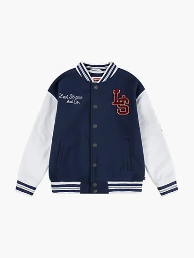 Levi's Varsity Bomber Jacket Big Boys S-xl S In Dress Blues