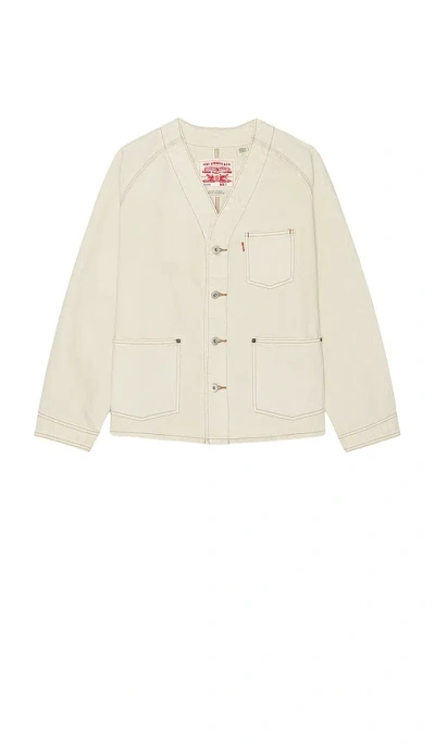 Levi's Union Engineer Cardigan In Vintage Ecru | ModeSens