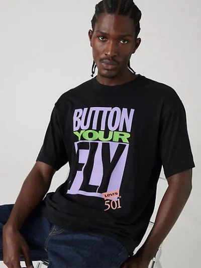 Levi's Vintage Fit Graphic T-shirt In 501 Day Button Your