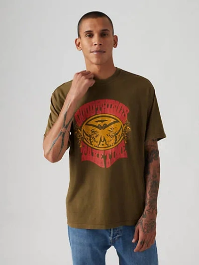 Levi's Vintage Fit Graphic T-shirt In Good Times Dark Olive