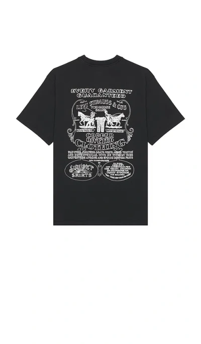 Levi's Vintage Fit Graphic Tee In Archival 2hp Poster Jet Black